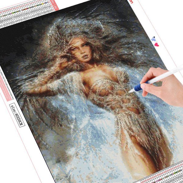 Imagen Bordado Diamante PedreríA Belleza Pintura Diamante 5D Arte Diamante Redondo Completo 20X30-image