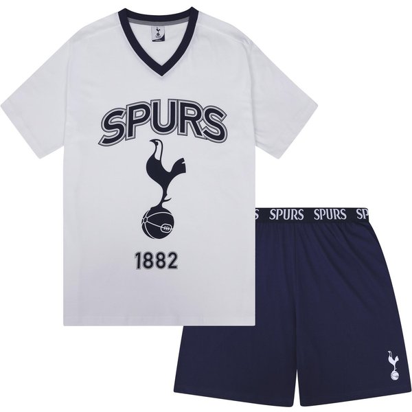 MęSki Sublimowany KróTki Zestaw PiżAmowy Tottenham Hotspur FC 1882 L BiałY-image