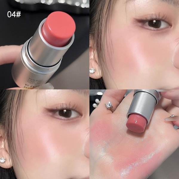 Maquillaje Facial Iluminador En Barra Brillo Contorno Iluminador Crema Transparente Iluminador Natural Colorete Para Mejillas Brillo Al Agua Gel Iluminador Rubor-image