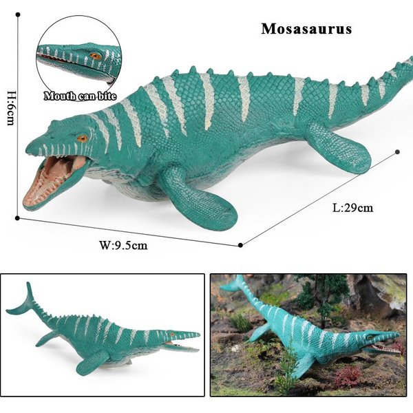 Oenux Nowe ZwierzęTa Morskie Model Prehistoryczny Mosasaurus Liopleurodon Kronosaurus Figurki Akcji Solidny PVC Zabawka Kolekcjonerska Prezent Dla Dziecka-image