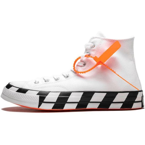 Zapatillas Unisex Off-White X Converse Chuck 70 Blancas Negras 163862C 44.5-image