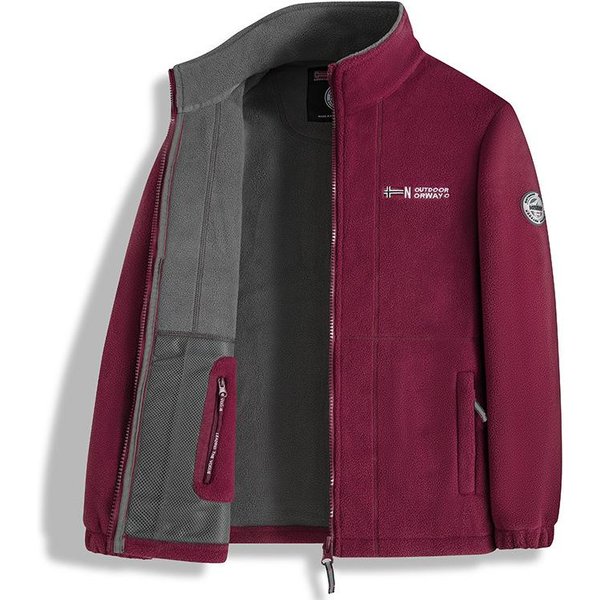 Chaqueta De Forro Polar De Doble Cara Con Forro Polar Para Ropa Casual De Exterior Y Chaqueta Gruesa Y CáLida Para Hombre M-image
