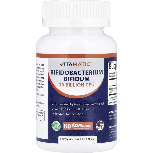 Vitamatic, Bifidobacterium Bifidum, CáPsulas De Hipromelosa Drcaps®, 60 CáPsulas-image