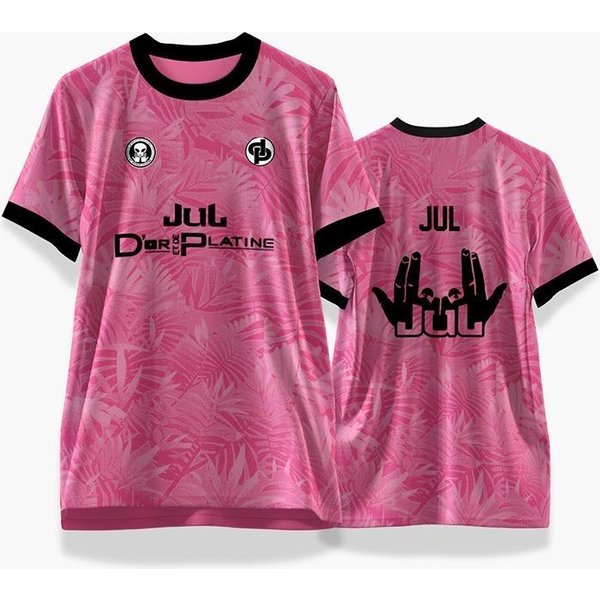 Nueva Camiseta De FúTbol JUL Para Hombre Y Mujer De Manga Corta Deportiva Cuello Redondo Camiseta DP Estampado Personalizable Transpirable Uniforme De FúTbol 4XL-image