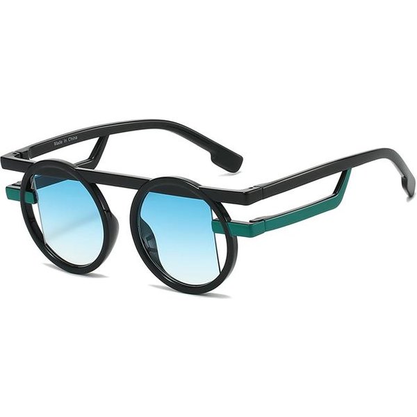 OkrąGłE Okulary PrzeciwsłOneczne Najnowsza Moda Punk Zabawne Gradientowe Codzienne Okulary PrzeciwsłOneczne Nowoczesny Szyk Decor Patchwork Okulary As Picture Shows-image