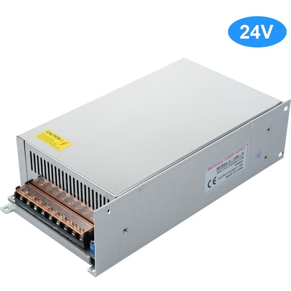 Fuente De AlimentacióN Conmutada DC 24 V 50 A 1200 W Adaptador De Corriente Transformador De Voltaje Interruptor CA 110 V/220 V A CC Plata-image