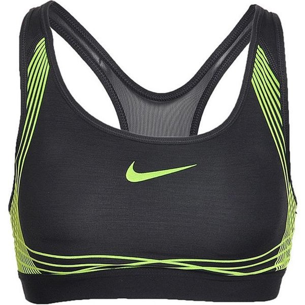 Sujetador Deportivo Transpirable Con Estampado Del Logo Nike Para Mujer Ropa Interior Verde 805308-018 XS Gray-image