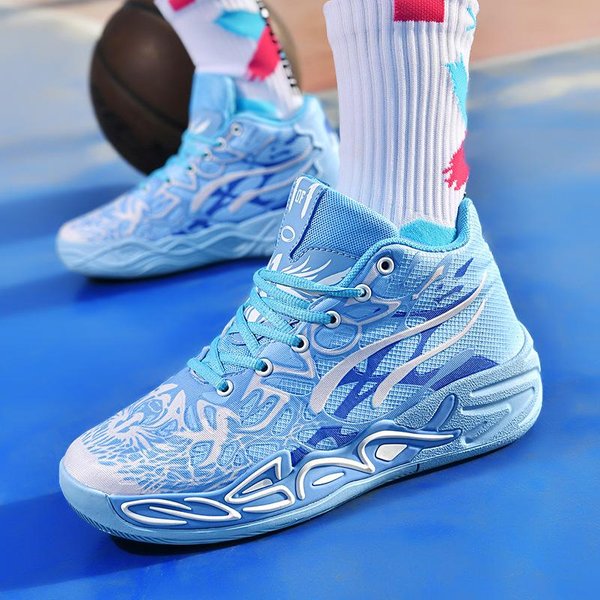 Zapatillas De Baloncesto De Verano De CañA Alta Para Hombre, Adolescentes PráCticas Resistentes Al Desgaste, CóModas Y Transpirables Zapatillas Deportivas 40 Gray-image