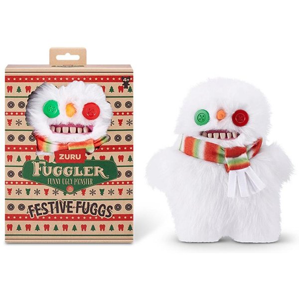 Fuggler Uroczy PotwóR Festiwalowa Seria Pluszowa Zabawka Renifer BałWan BożE Narodzenie Piernik Kawaii Zabawna Modna Lalka Pluszowa Prezenty Beige-image