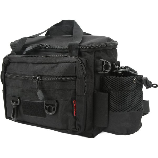 Bolsa De Aparejos De Pesca IPX4 Impermeable 23L Gran Capacidad 15KG Peso De Carga Bolsa De Equipo De Pesca Multifuncional Para Hombres Black-image