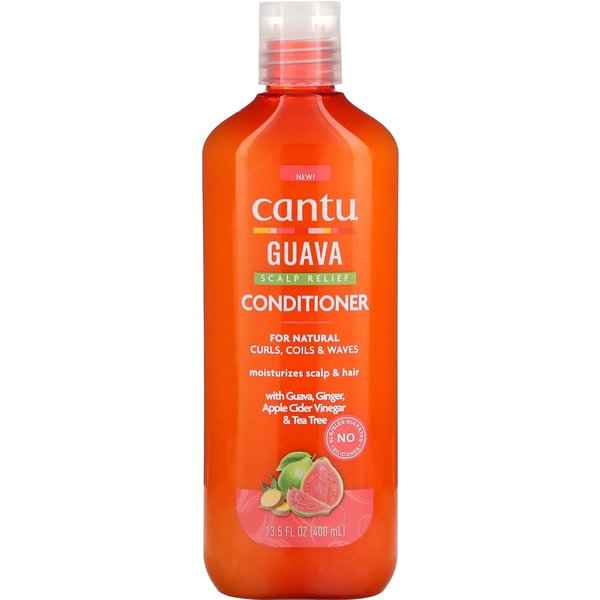 Acondicionador Cantu Guava Scalp Relief Para Rizos, Trenzas Y Ondas Naturales, 13.5 Fl Oz (400 Ml)-image