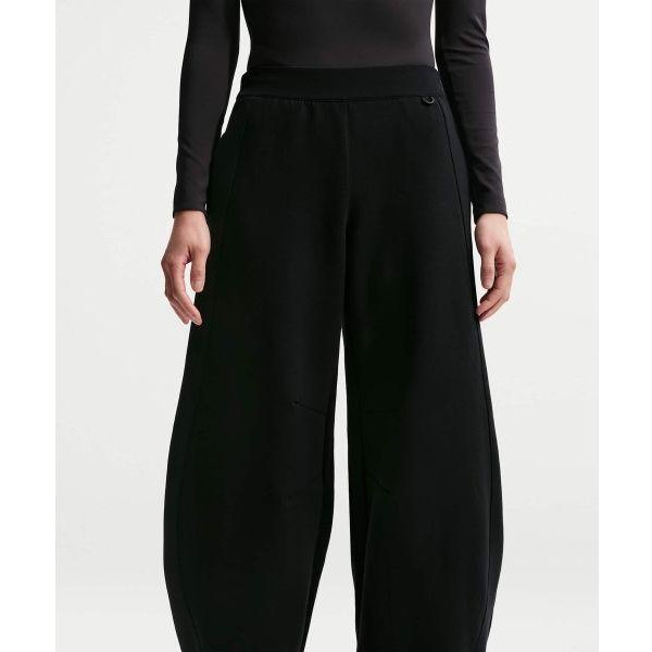 Nike Impossible MięKkie OdprowadzająCe Wilgoć Jednokolorowe LuźNe Spodnie Casualowe Damskie Spodnie IR1933-010 M Black-image