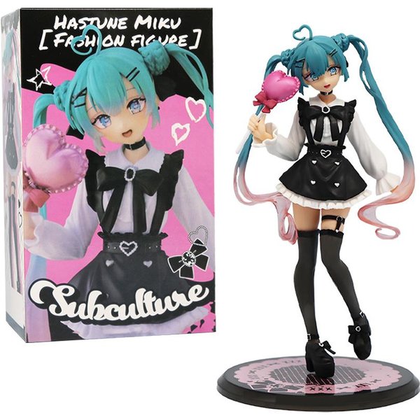 Hatsune Miku Anime GadżEt Lizak Hatsune Figurka Model Prezent Lalka Prezent Ozdoba Etui Miku Ozdoba Na Biurko SamochóD Wersja Anime-image