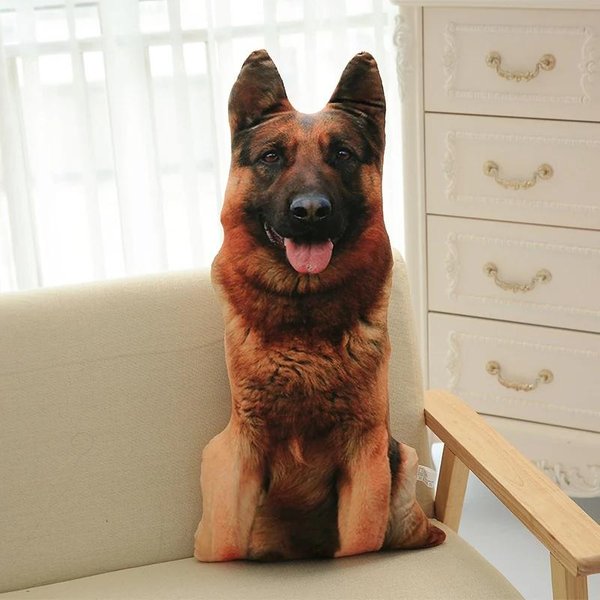 Juguetes De Peluche De Gato Y Perro 3D Lindos Realistas 50Cm MuñEco De Animal Suave Relleno Almohada De SueñO De SimulacióN CojíN De Sofá DecoracióN Del Hogar Regalo 50Cm-image