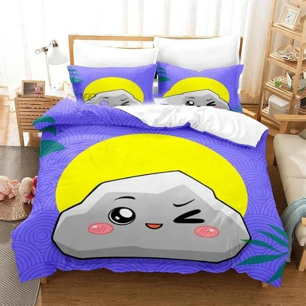 ColeccióN De Ropa De Cama 3D Dibujos Animados Foxy Boxy Lankybox Funda NóRdica Cubre EdredóN De Dormitorio TamañO Individual Twin King Funda De Colcha Hogar 70X133Cm 2Pcs-image