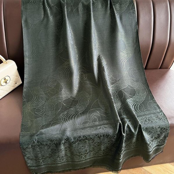 Pashmina De Cachemir De Lujo Para OtoñO, Chal, Envoltorio Para Mujer, Bufandas CáLidas De Invierno, DiseñO Estampado, Foulard Femenino, Hijabs, Chales, Bufanda Gray-image