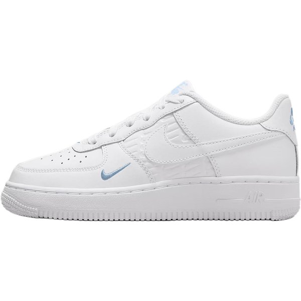 Zapatillas Nike Air Force 1 GS Blanco Azul ArmeríA Claro Para NiñOs IH4475-100 36 White-image