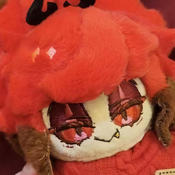 Peluche Relleno 10Cm Hazbin Hotel Alastor MuñEco De AlgodóN Para Disfraz Juguetes Para NiñOs Cosplay DecoracióN Regalo De CumpleañOs Coleccionables De Fans Mascota With Skeleton-image