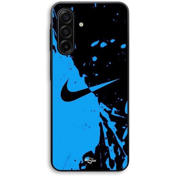 Funda Para Samsung Galaxy A17 Logo Nike Color Negro Y Azul Maniacase Negro-image