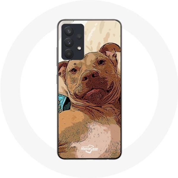 Funda Para Samsung Galaxy A13 5G Pit Bull Terrier Americano MarróN-image