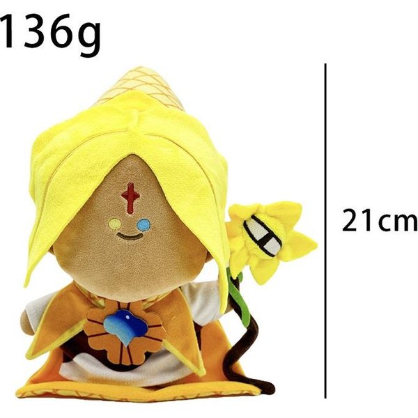 21 Cm Pluszowe Lalki Cookie Run Kingdom Czysta Wanilia Ciasteczko BawełNiana Lalka MięKka Lalka Urocza Dekoracja Pokoju Zabawki Prezent Urodzinowy-image