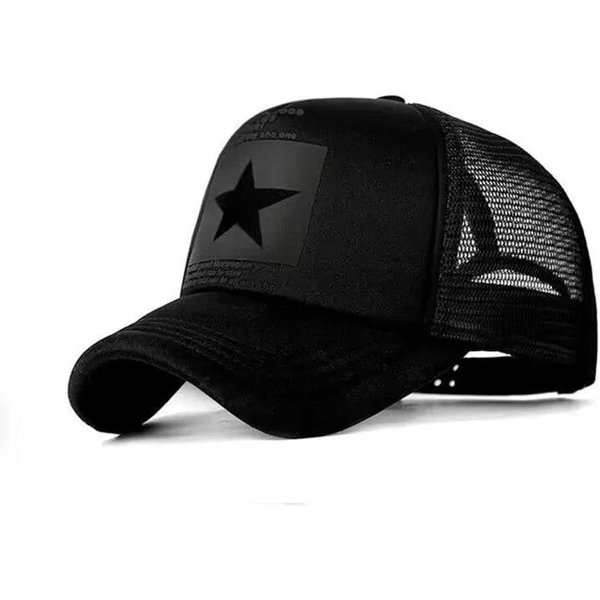 Modna Wiosenna Czapka Baseballowa Snapback Czapki Siatkowe Czapki Hip Hopowe Fajne MęSkie Czapki Damskie Outdoorowe Codzienne Kapelusze PrzeciwsłOneczne Black-image