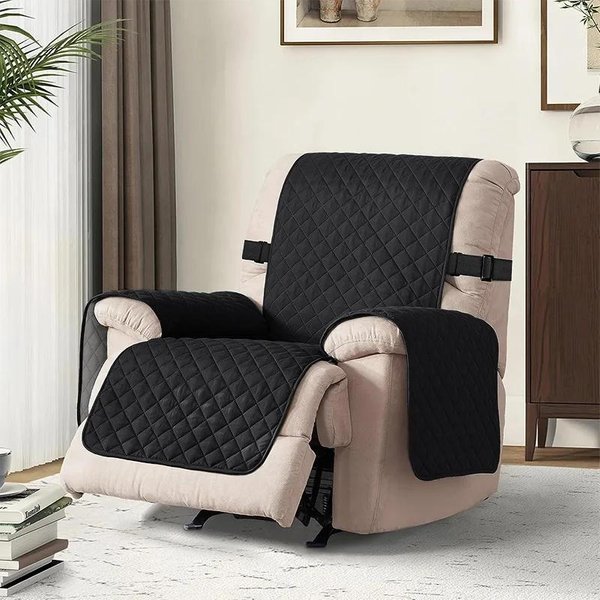 Funda Para Sofá Reclinable De 1 Plaza Para Mascotas Perro NiñOs Alfombra Color SóLido Antideslizante Funda Para Sofá Reclinable Esterillas Para Sofá SillóN Cuatro Estaciones 1 Seat-image