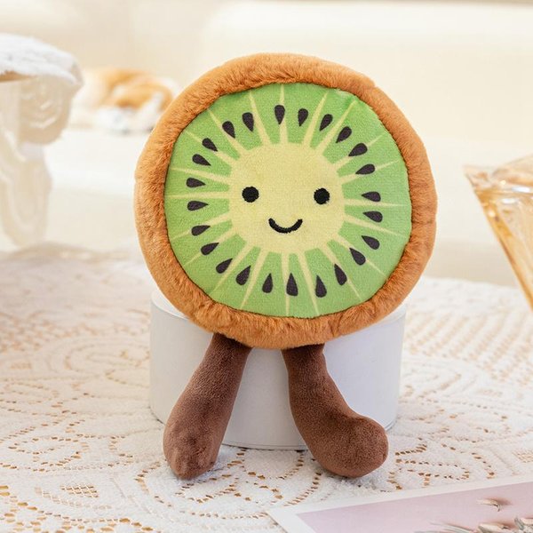 Super SłOdka Pluszowa Zabawka W KształCie Owocu Wypchane JabłKo Truskawka Arbuz Persymona Durian Ananas Pluszowa Lalka MięKka Poduszka Prezent Na Urodziny About 15Cm-image