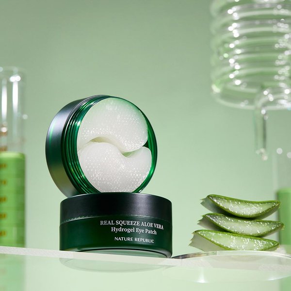 Parche De Hidrogel Para Ojos Con Aloe Vera Real Squeeze De Nature Republic (60Ea)-image