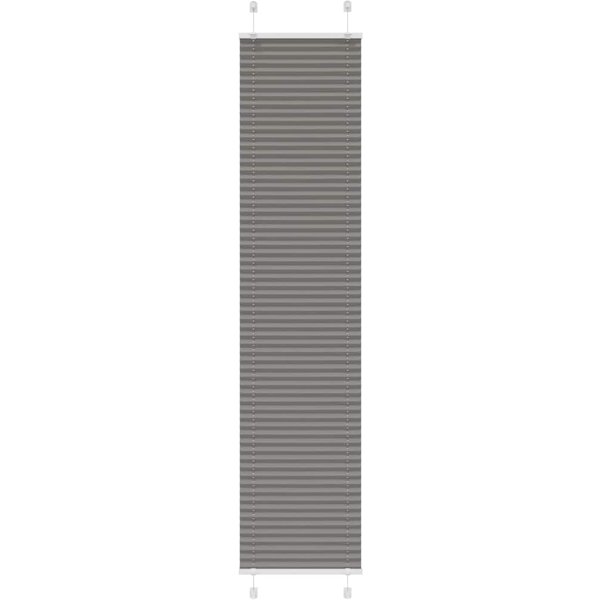 Roleta Plisowana Antracytowa 40X200 Cm Szerokość Tkaniny 39,4Cm-image
