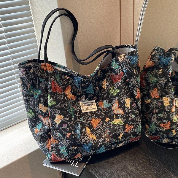 DużA Torba Typu Tote Dla Kobiet Modna, Uniwersalna Torba PłóCienna Dla Kobiet Ins Fashion Commuter Jednoramienna Torba Na Zakupy-image
