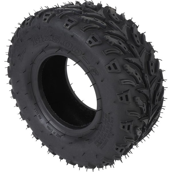 14X5.00 6 Opona Przedniego KołA Z ObręCzą Gumowa BezdęTkowa Opona PróżNiowa Do Atv Quad Off Road Go Kart WóZek Golfowy Mini Bike-image