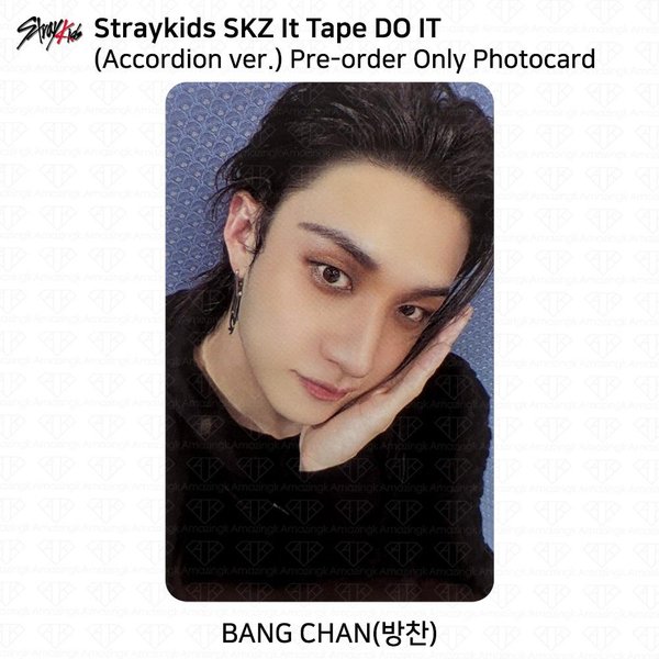 Stray Kids SKZ It Cinta DO IT VersióN AcordeóN. Tarjeta FotográFica Oficial Bangchan Pre-Order-image