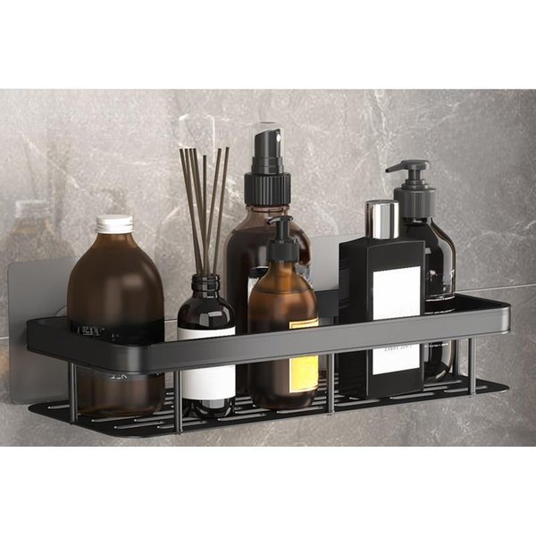 Espacio Para Inodoro, Estante Para Colgar En La Pared Sin Perforaciones De Aluminio, Estante De Almacenamiento Para BañO, Estante Esquinero Para Inodoro-image