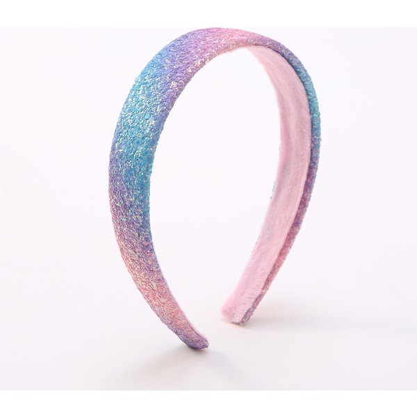 Diademas Brillantes Con Purpurina Para NiñOs, Diademas Anchas ArcoíRis Brillantes, Diadema Linda Para NiñOs, Diadema Gruesa Con Brillo Para NiñOs Gray-image