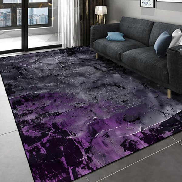 Alfombra Abstracta Moderna Para DecoracióN De SalóN Alfombra Grande Para ÁRea Sofá Mesa De Centro Felpudo Lateral Antideslizante Lavable Para Dormitorio 80*160Cm-image