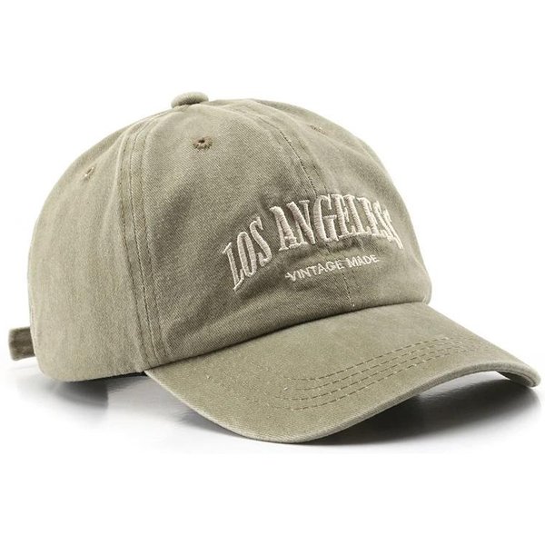 BawełNiana Czapka Z Daszkiem Dla MężCzyzn I Kobiet Moda Haftowana Czapka BawełNiana MięKka GóRna Czapka Casual Retro Czapki Typu Snapback Unisex Khaki-image