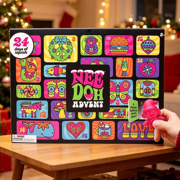 Nowy Kalendarz Adwentowy Needoh Prezent Dla Dzieci Odliczanie 24 Dni Nowy Rok Rodzina Przyjaciele ŚLepy Box Impreza Zabawka Prezent Pink-image