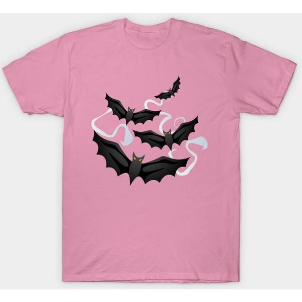 T Shirt Kobiety Halloween PrzerażAjąCe Nietoperze Harajuku Drukuj Kawaii Tshirt Letnia Koszulka Damska Z KróTkim RęKawem Top Tee 4XL-image