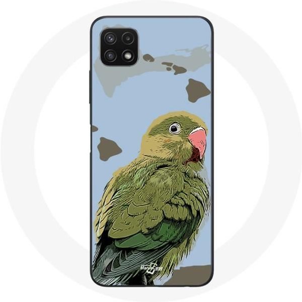 Funda - Samsung - Galaxy A22 5G - Flexible - Verde - Periquitos PáJaros Verde-image
