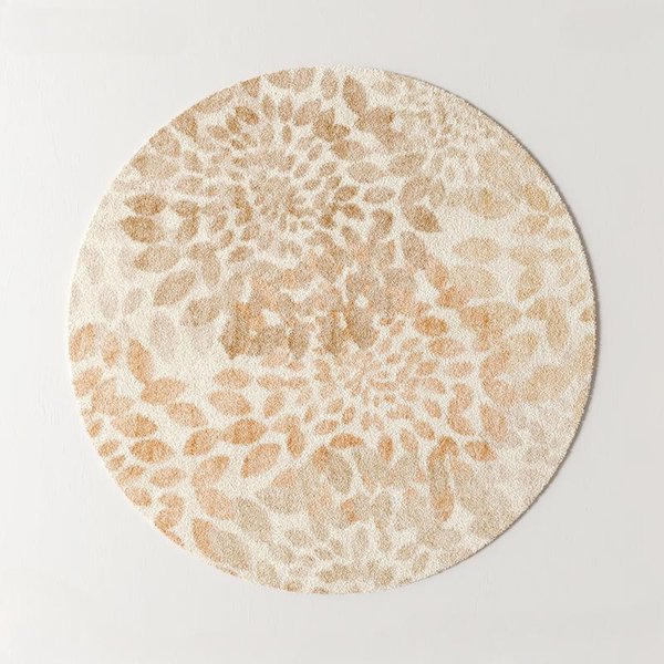 Kremowy OkrąGłY Dywan – Jasny Luksusowy Grubo Pluszowy Dywan Do Sypialni, Salonu Lub Pokoju Wypoczynkowego, Puszysta MięKka Mata PodłOgowa Diameter 90Cm(35In) Beige-image
