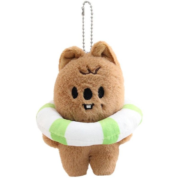 10Cm Skzoo KołO Do PłYwania Pluszowa Zabawka Kawaii Skzoo Zagubiony Wilk Pluszowy KreskóWka Wypchane ZwierząTko Lalka Kawaii Towarzysz Zabawki Prezent Dla Dzieci 10Cm Beige-image
