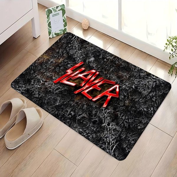 S-Slayer Banda De Heavy Metal MúSica Felpudo DecoracióN HabitacióN Infantil Dormitorio BalcóN Felpudo Antideslizante Felpudo Para Sala De Estar Alfombra De ÁRea 50X80 Cm-image
