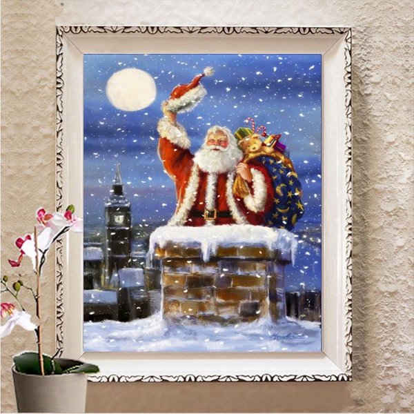 Pintura De Diamantes 5D DIY Punto De Cruz Mosaico Puente Bordado Paisaje DecoracióN Del Hogar Arte De Diamantes Full Square 20X30CM-image