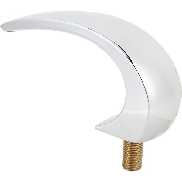 Salida De Grifo De Cascada Para BañEra De Montaje En Pared De Acero Inoxidable G1 2 Rosca Macho CañO De Llenado De BañEra Para BañO Piscina White-image