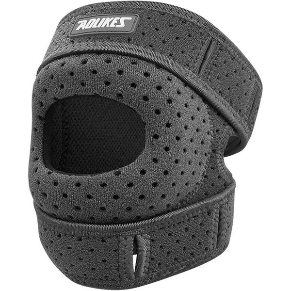 Aolikes 1 Pieza Rodillera Rotuliana Soporte De TendóN Rotuliano Correa Con Almohadilla De Gel - Dolor De Rodilla Artritis Tendinitis Estabilizador De Rodilla Gris Claro-image