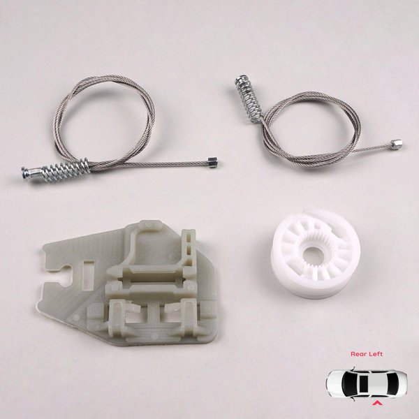 BWR505 Kit De ReparacióN De Elevalunas Puerta Trasera Izquierda Para BMW Serie 3 E46 1998-2005 4/5 Puertas 51358212099-image