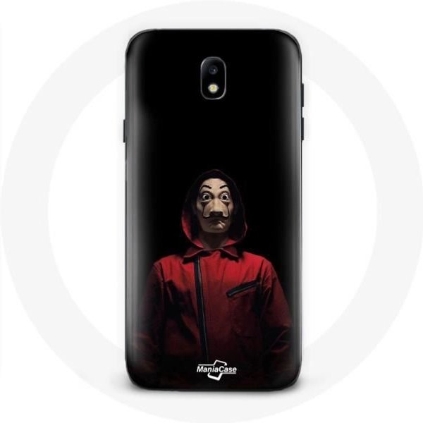 Coque Pour Samsung Galaxy J5 2017 La Casa De Papel Masque Fond Noir-image