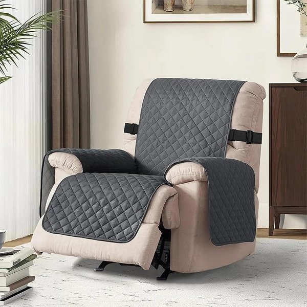 Funda Para Sofá Reclinable De 1 Plaza Para Mascotas Perro NiñOs Alfombra Color SóLido Antideslizante Funda Para Sofá Reclinable Esterillas Para Sofá SillóN Cuatro Estaciones 1 Seat-image