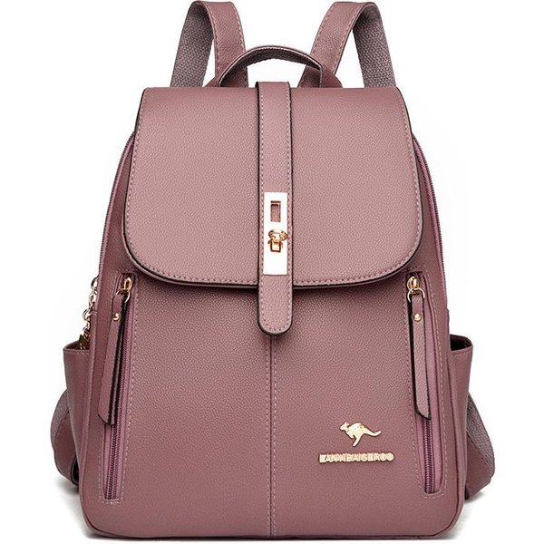 Nowy Plecak Damski O DużEj PojemnośCi Modny Wszechstronny Casualowy Prosty Retro Jednoramienny Plecak Crossbody-image